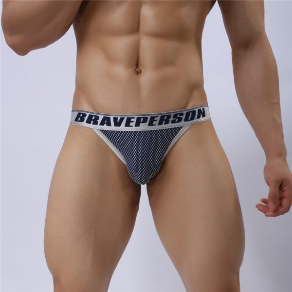 Men’s Silver Net Brief - Image 12