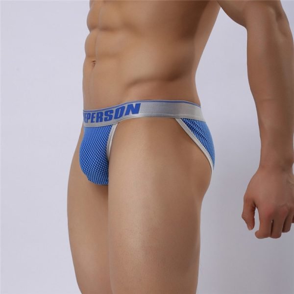 Men’s Silver Net Brief - Image 4