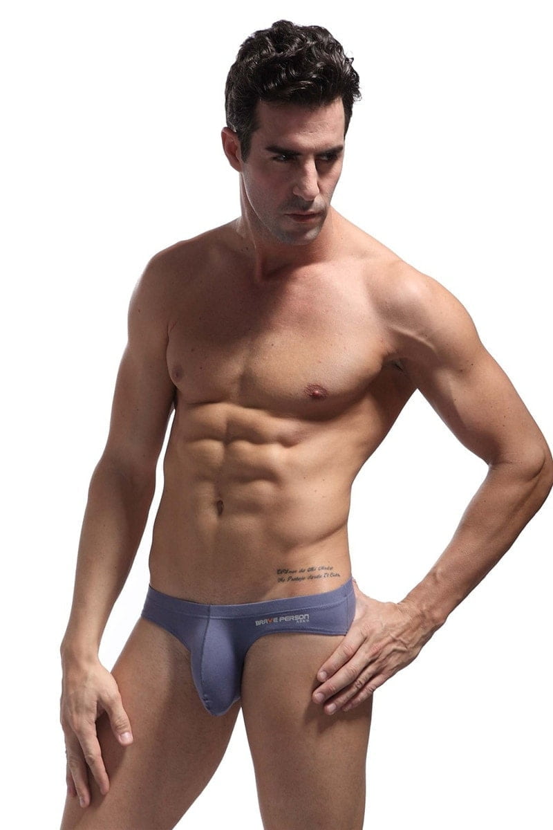 Men's Anatomical Bulge Pouch Cotton Briefs - Brave Person Underwear