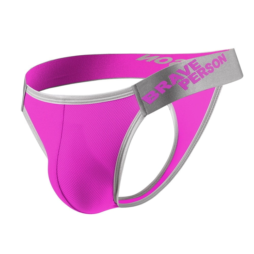 SKULL & BONES Sport Mesh Thongs Flat-Lock Stitching Throughout Neon Pink  Thong 6